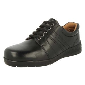 Mens Wide Fit Lace Up Casual Shoes - Derek