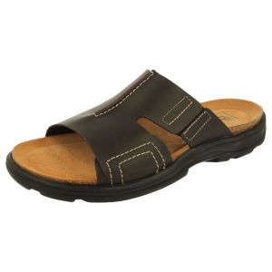 Mens Wide Fit Slide on Sandals - Adam