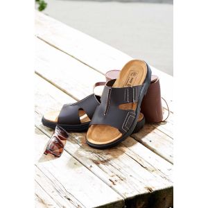 Mens Wide Fit Slide on Sandals - Adam