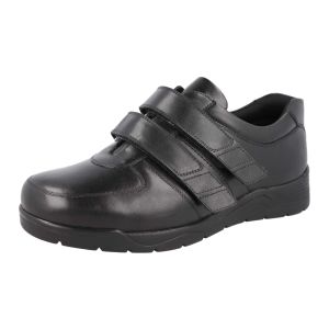 Mens Wide Fit Strap Fastening Trainer Style Shoes - Kevin