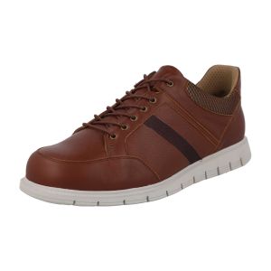 Mens Wide Fit Lace Up Trainer Style Casual Shoes - Caspian
