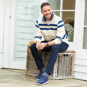 Mens Wide Fit Lace Up Trainer Style Casual Shoes - Benjamin